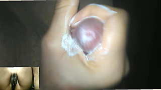 Solo Masturbation on a video call.