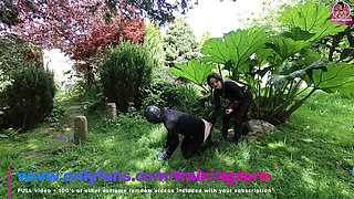 Training Zero Femdom Wild Anal Pegging Outdoors in Public