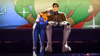 Hot Night Sex with Beauty Blonde Milf on the Streets of Hollywood (Exclusive Cartoon Sex)