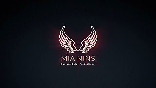 Brazilian Latina Mianins in Chic Black Lingerie Seduction and Solo Masturbation