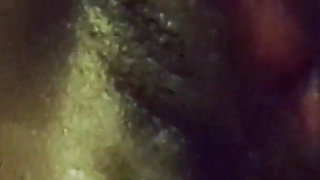 Rubbing Spreading My Big Black Wet Dripping Pussy