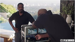 Sexy Blonde Housewife Melissa Stratton Gets Double Teamed By Two Massive Bbcs