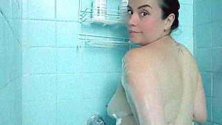 Taking a bath