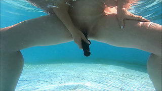 Underwater Dildo Action