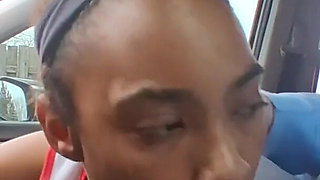 Petite Ebony Gagging on Bwc