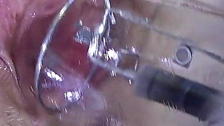 Far Spread Pussy Close up Fucking with Lamp 1000watt