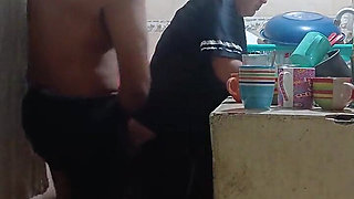 Employee Fucked in the Kitchen, My Boss's Wife Almost Caught Us in Mexico City