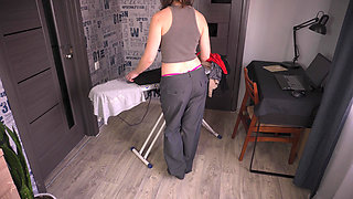 Sexy Wife Does Not Notice Her Pants Fall Down ENF Fetish