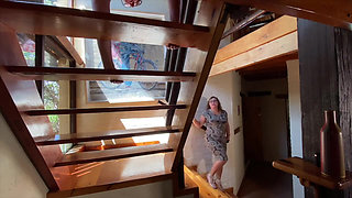 Dominatrix mistress April huge dildo ass fuck