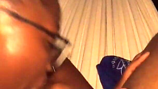 Nipple & Nose Pierced Ebony Whore Teacher in Glasses Suck Jerking Ur Cock While U Lay in the Hammock in Backyard - Mastermeat1