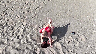 Female Wrestling Beach Wrestling Clash in Rhodes