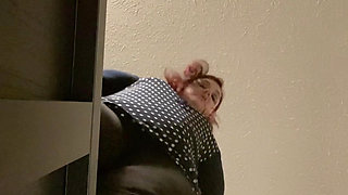 Hanging From Ledge - Will This BBW Stomp Your Fingers for You to Fall?