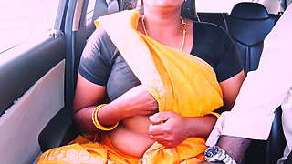 Desi saree maid car sex Telugu dirty talks.