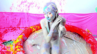 Martina's Nude Rainbow Slimes Wam