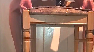 Twink Riding a Huge Black Dildo