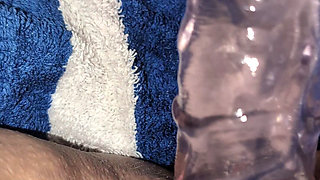 New Huge Dildo Pussy Squirt MILF GILF Solo