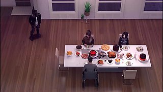 Forbidden passion unfolds with daring wife and bull in thrilling birthday play