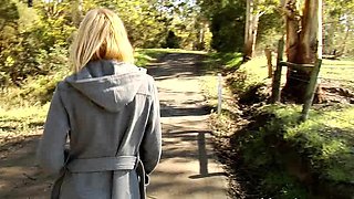 Two amateur blonde teen babes sucking huge fat cock