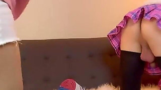 All Views! - Sensual Handjob for Crossdresser Femboy with Flowing Cumming!