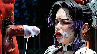 Shinobu Kocho gets fucked by one of her teammates