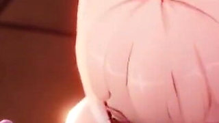 Kokomi Blowjob Oral Fellatio - Genshin Impact 3D Dick Sucking Deepthroat Animation Aether Sex