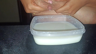 Emptying My Engorged Breasts: Satisfying Solo Hand Milking