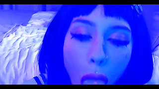 Beauty in a Student Costume Sweetly Sucks a Rubber Dick and Fucks Her Pussy - Peachgardens