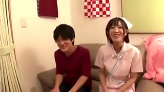 Japanese nurse knows how to nurture her patients: Blowjob, Doggy  Cowgirl Porn