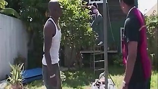 Diamond Pipes Fucked by Julian St. Jox and Wesley Pipes in Outdoor BBC Gangbang