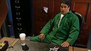 Caught smoking in the girls room: Blowjob, Cowgirl  Missonary Porn