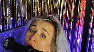 Black Fishnet Tights Big Dildo