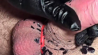 Candle Wax and Prostate Massage on the Cock - Bsdm