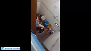 Shaitaan Chota Bhai Records Aged Step-sister Fapping In Douche Before Taking Bathroom