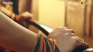 Hot MILF in black bra erotic scene