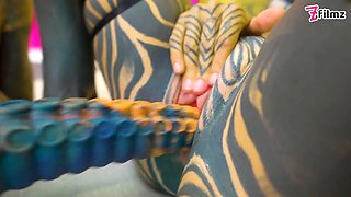 Heavy Tattooed Lesbian Toy Ride ANAL, ATM, and Fantasy Dildo Fun