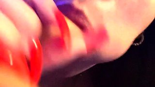 Stacked brunette goes solo toys and masturbation