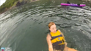 Open Water Kayak Disaster for Non Swimmer - Saved by Lifejacket
