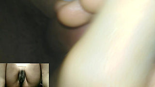 Wife Masturbates for Husband.
