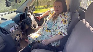 Dogging a Stranger Outdoor Blowjob - Big Natural Tits BBW Gets Banged Doggy Style