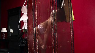Busty blonde mature solo masturbation for webcam