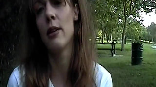 Amateur Handjob in the Park