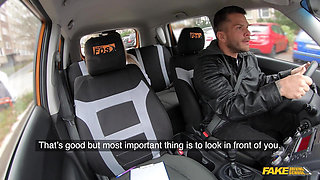 Fake Driving School - Crystal Swift Shows off Her Tits to Get a Licence