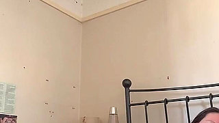 Glass Butt Plug Close up of Tight Cameltoe Pussy Covered in Oil Double Penetration Hard Cum Shot