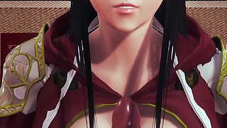 Hinoa From Monster Hunter Rise Takes Care of You After You Save His Village! Relax and Let Her Do It!