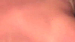 Big ass blonde gets sprayed on her big tits