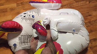 Deflating My Inflatable Unicorn with My Feet