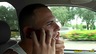 8th Street Latinas - Wicked Emy Sucks Balls While Hot Alixus Strocks as Jmac Gets Tag Teamed in Car Ride Before House Party