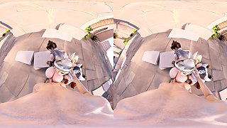 Amateur girlfriend outdoor threesome with cum