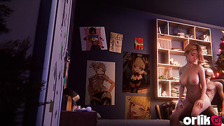 Gwen Stacy & Spider-man - Christmas Holidays 3D Sex Animation