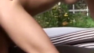 Fabulous girl fucking outdoors